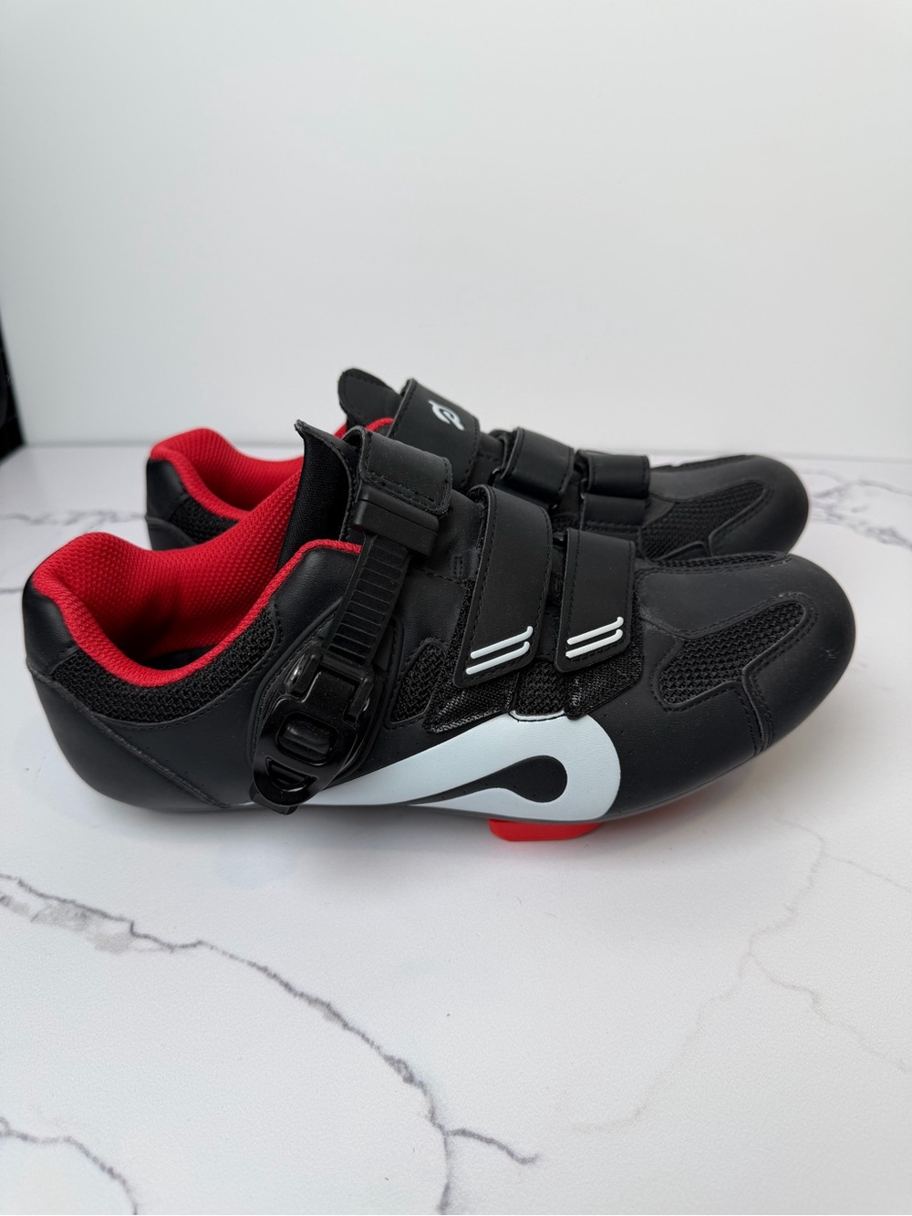 Peloton Black and Red Women's Cycling Shoes